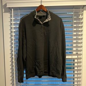 Hugo Boss 1/4 Button Sweater - Gray